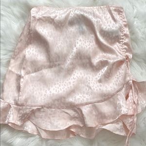 Forever 21 Silk Lepord Skirt
